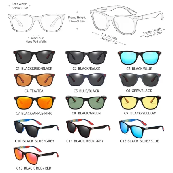Gafas de sol polarizadas para hombre y mujer, UV400 - Imagen 6
