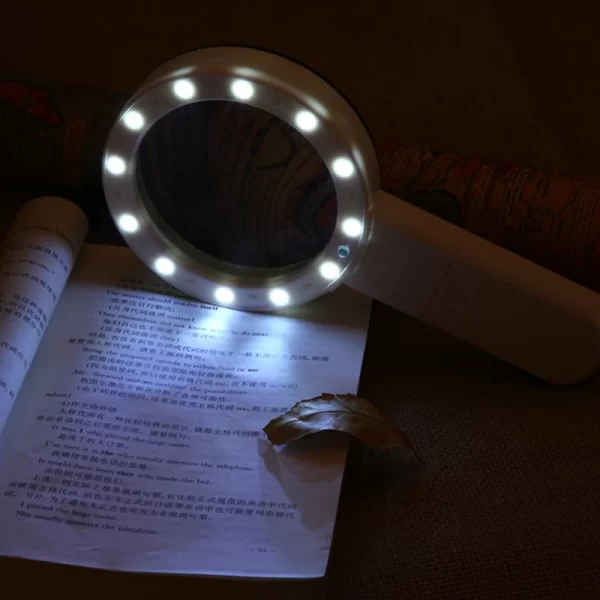 Lupa de Ayuda para baja visión10X con 12 LED - Imagen 4