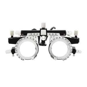 Marco de lente de prueba óptica ajustable, gafas de prueba ocular, optometría óptica, eje de cilindro cambiable para tienda de vidrio